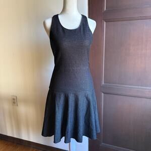 RAG & BONE | Dark Gray Enigma Stretch Denim Drop Waist Dress Racerback | Size 2